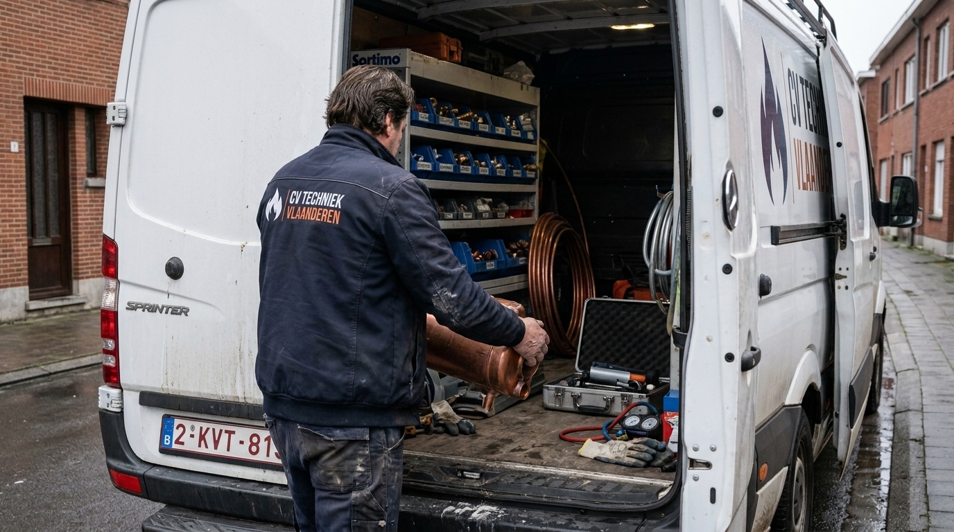 Professionele ontstoppingsapparatuur in een werkplaats
